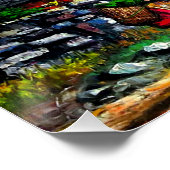 Panoramasicht auf den Everest Mountain Nepal Poster (Ecke)