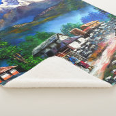 Panoramasicht auf den Everest Mountain Nepal Sherpadecke (3/4)