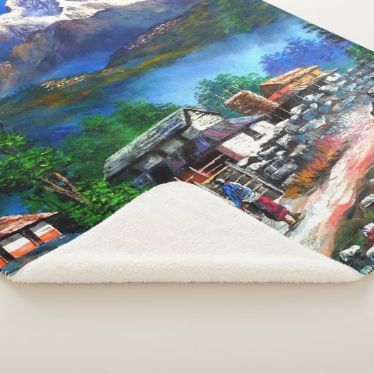 Panoramasicht auf den Everest Mountain Nepal Sherpadecke (3/4)