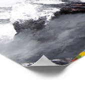 Panoramasicht auf den Everest Mountain Poster (Ecke)