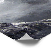 Panoramasicht auf den Everest Mountain Poster (Ecke)