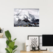 Panoramasicht auf den Everest Mountain Poster (Heimbüro)
