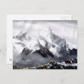 Panoramasicht auf den Everest Mountain Postkarte (Vorne/Hinten)