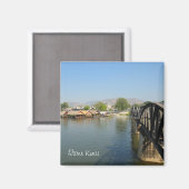 Panoramasicht auf den Fluss Kwai Magnet (Vorderseite/Rückseite)