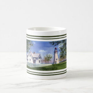 Panoramasicht auf den Leuchtturm von Marblehead Kaffeetasse