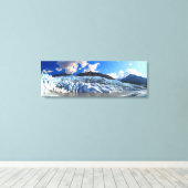 Panoramasicht auf den Matanuska-Gletscher, Alaska Leinwanddruck (Insitu (Holzboden))