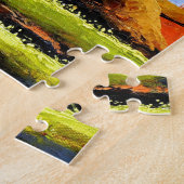 Panoramasicht auf den schönen Everest Mountain Puzzle (Seite)