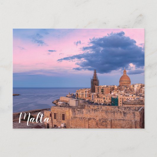 Panoramasicht auf den Sonnenuntergang über der Lei Postkarte (Vorderseite)