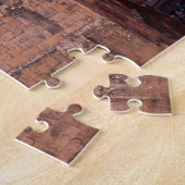 Panoramasicht auf den Sonnenuntergang über Vallett Puzzle (Seite)