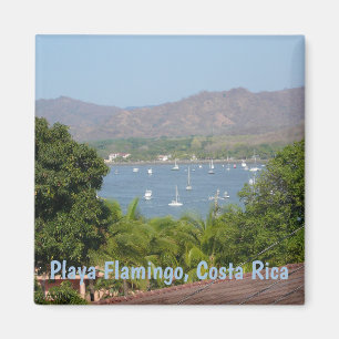 Panoramasicht auf den Strand von Flamingo, Costa R Magnet