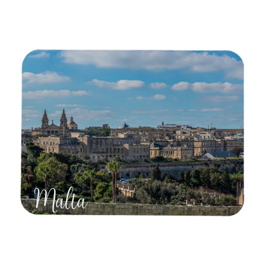 Panoramasicht auf die Altstadt von Valletta in Mal Magnet (Horizontal)