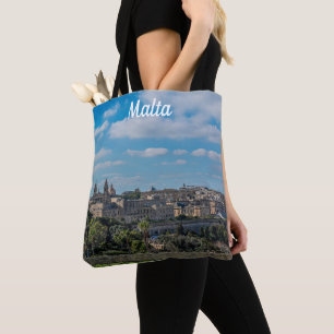 Panoramasicht auf die Altstadt von Valletta in Mal Tasche