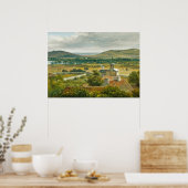 Panoramasicht auf die Île-de-France Poster (Küche)