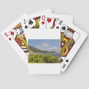 Panoramasicht auf die Insel Tung O Village Lamma Spielkarten
