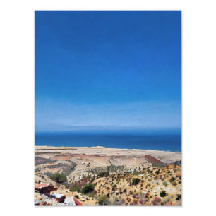 Panoramasicht auf die Landschaft von Serene Coasta Fotodruck