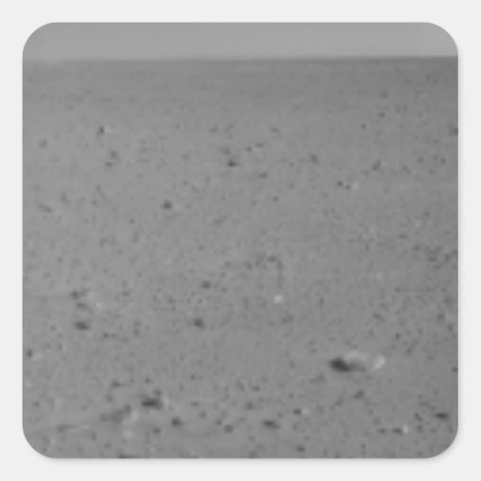 Panoramasicht auf die Mars 11 Quadratischer Aufkleber (Vorderseite)