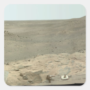 Panoramasicht auf die Mars 2 Quadratischer Aufkleber