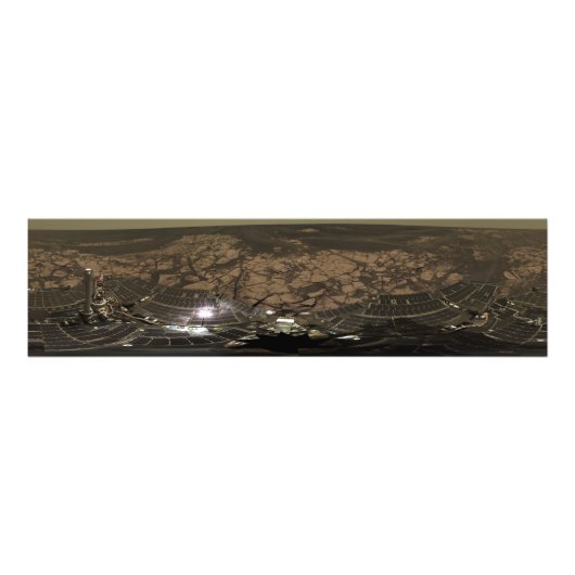 Panoramasicht auf die Mars 3 Fotodruck (Vorne)