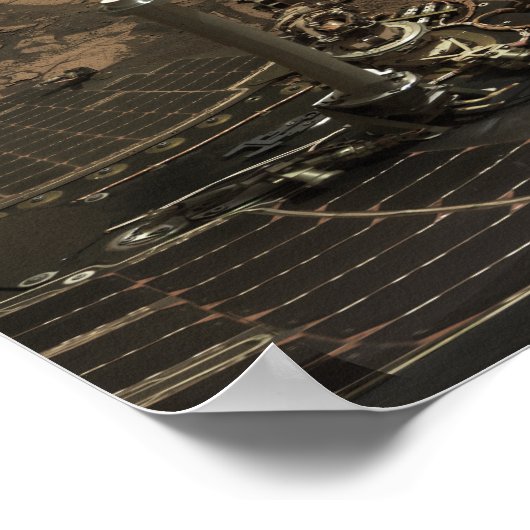 Panoramasicht auf die Mars 3 Poster (Ecke)