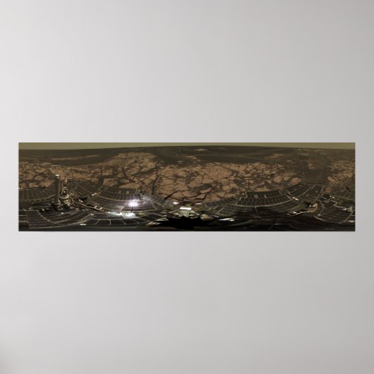 Panoramasicht auf die Mars 3 Poster (Vorne)