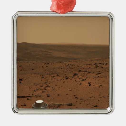Panoramasicht auf die Mars 4 Silbernes Ornament (Vorne)