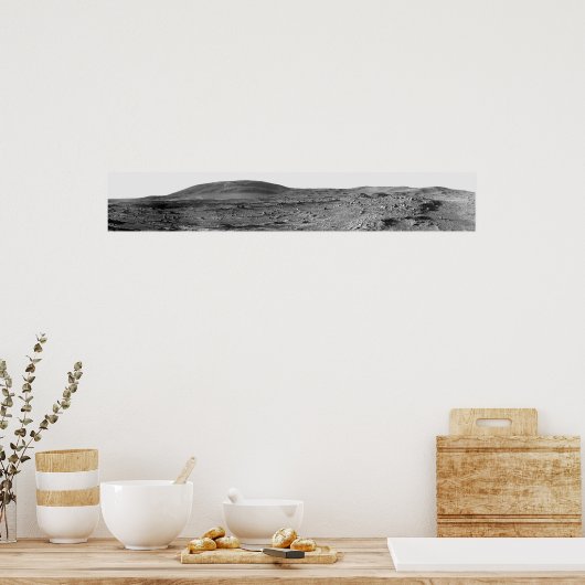 Panoramasicht auf die Mars 6 Poster (Küche)