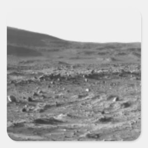 Panoramasicht auf die Mars 6 Quadratischer Aufkleber