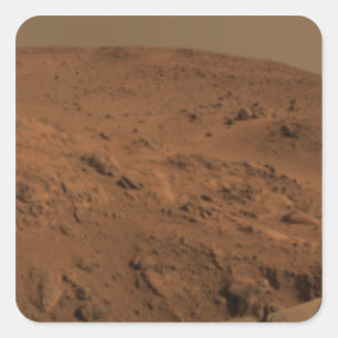 Panoramasicht auf die Mars 7 Quadratischer Aufkleber