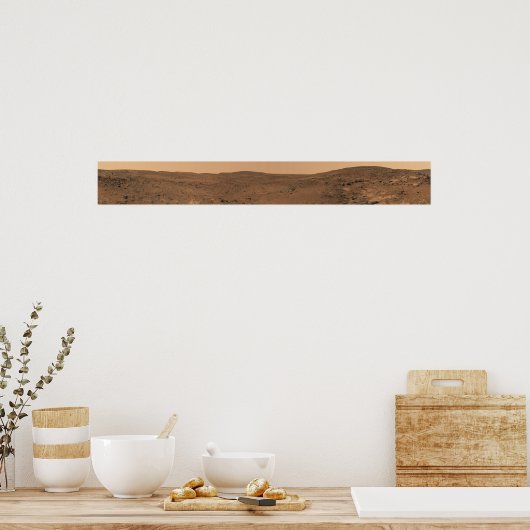 Panoramasicht auf die Mars 8 Poster (Küche)