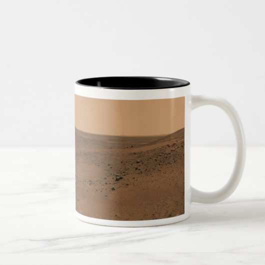 Panoramasicht auf die Mars 8 Zweifarbige Tasse (Rechts)