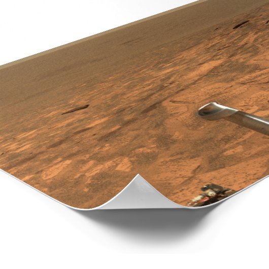 Panoramasicht auf die Mars 9 Poster (Ecke)
