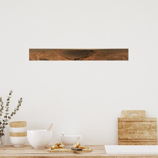 Panoramasicht auf die Mars 9 Poster (Küche)