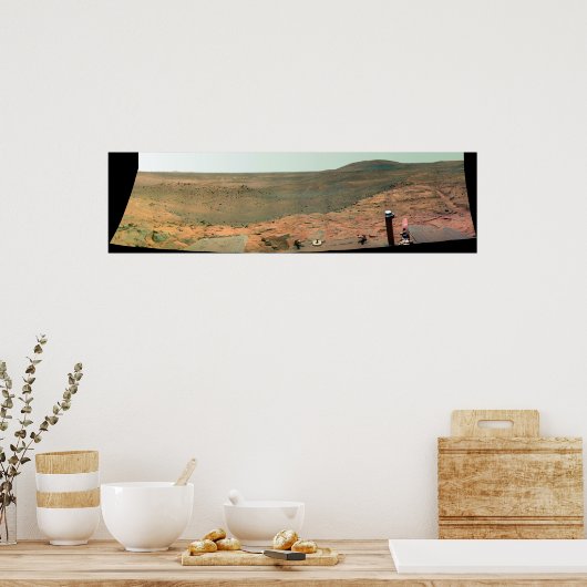 Panoramasicht auf die Mars Poster (Küche)