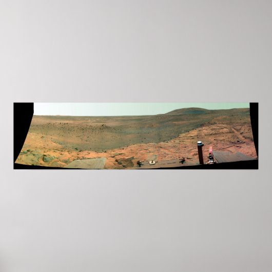 Panoramasicht auf die Mars Poster (Vorne)