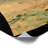 Panoramasicht auf die Mars Poster (Ecke)