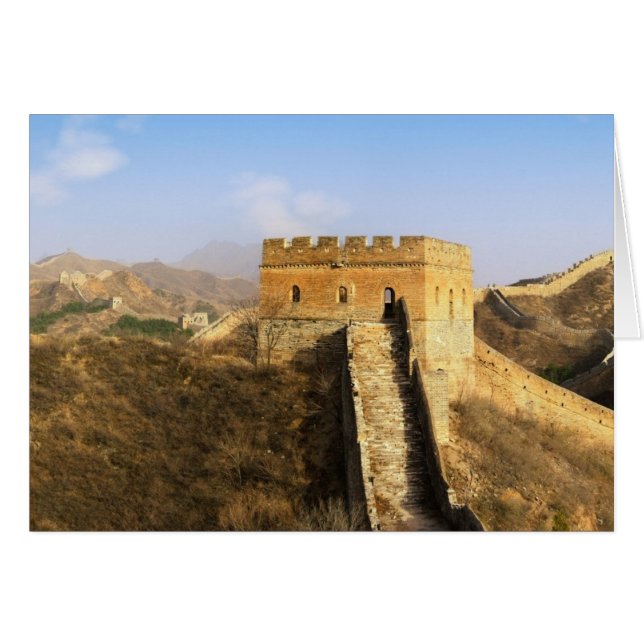 Panoramasicht auf die Mauer, China 2 (Vorderseite (Horizontal))