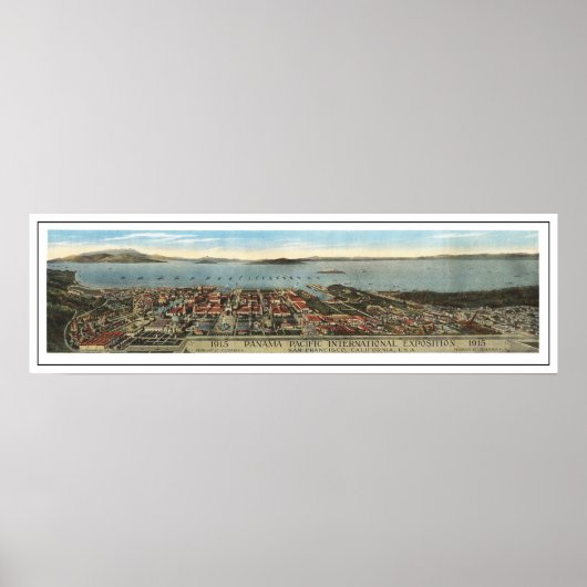 Panoramasicht auf die Panoramaausstellung Pazifik Poster (Vorne)