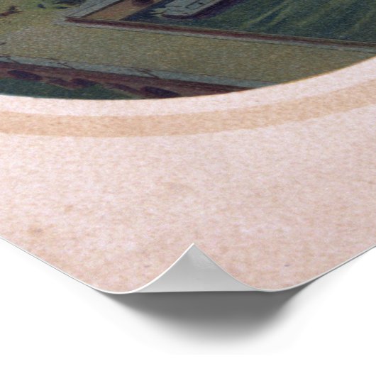 Panoramasicht auf die Pariser Exposition 1900 Poster (Ecke)