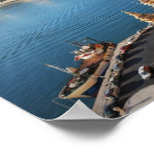 Panoramasicht auf die Skyline von Valletta, Malta Poster (Ecke)