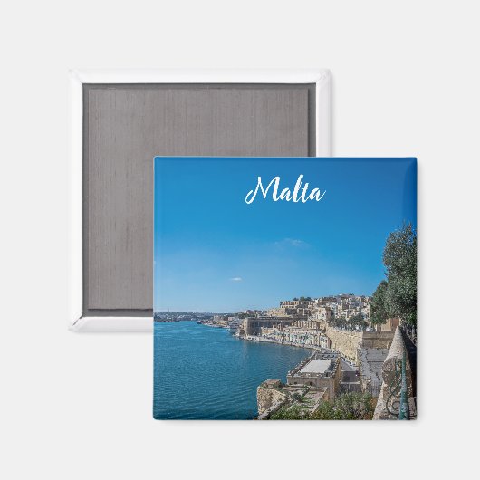 Panoramasicht auf die Stadtmauer und den Hafen von Magnet (Vorderseite/Rückseite)