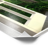 Panoramasicht auf die tropische Insel Fotodruck (Ecke)