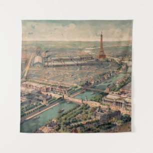 Panoramasicht auf die Universelle Ausstellung in P Wandteppich