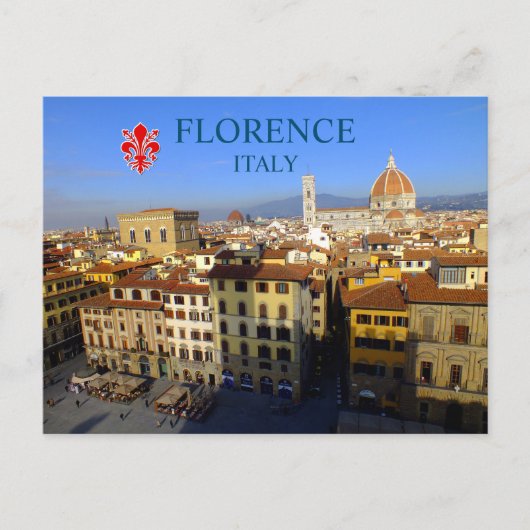 Panoramasicht auf Florenz, Italien Postkarte (Vorderseite)