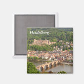 Panoramasicht auf Heidelberg Magnet (Vorderseite/Rückseite)