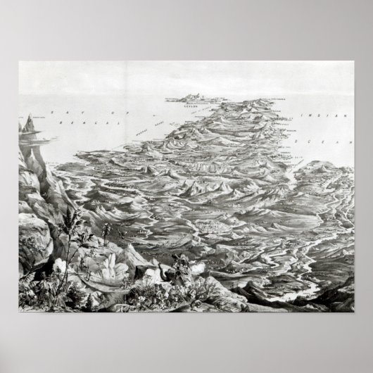 Panoramasicht auf Indien Poster (Vorne)