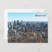 Panoramasicht auf Montreal Postkarte (Vorne/Hinten)