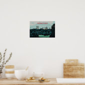 Panoramasicht auf München vom Land aus Poster (Küche)