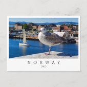 Panoramasicht auf Oslo, Norwegen Postkarte (Vorderseite)