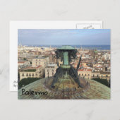 Panoramasicht auf Palermo Postkarte (Vorne/Hinten)
