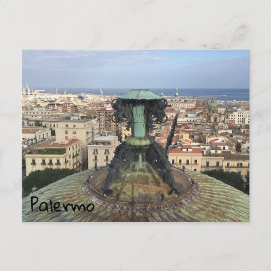 Panoramasicht auf Palermo Postkarte (Vorderseite)